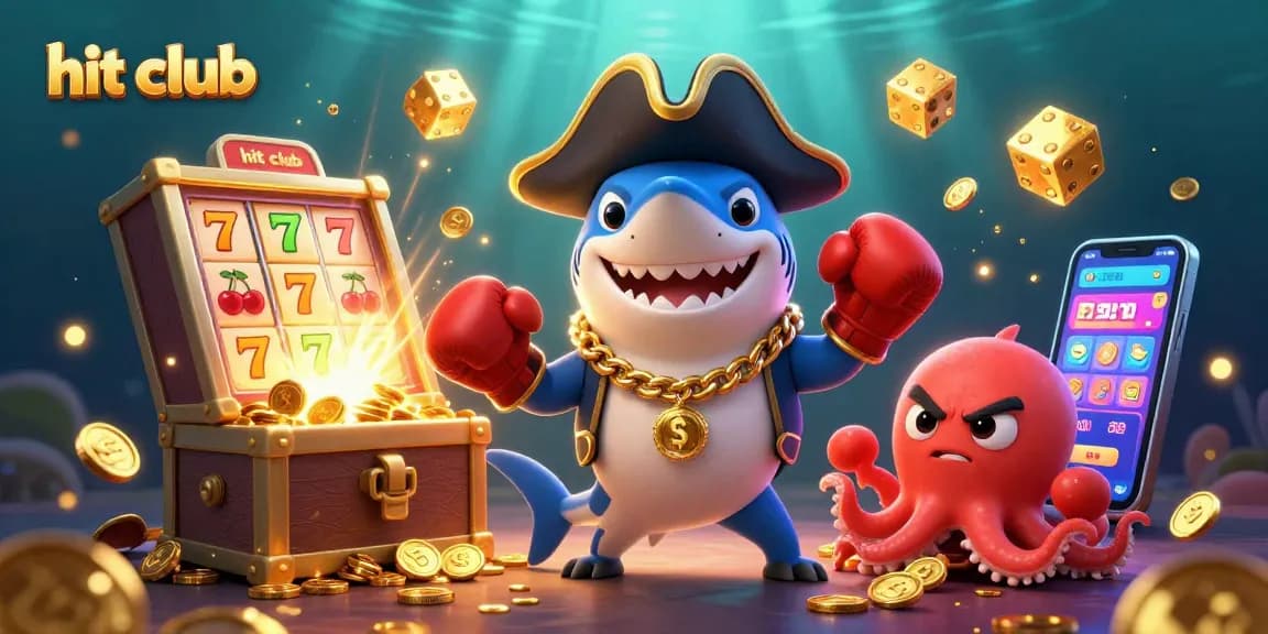 Engage with hit club characters in a vibrant casino scene filled with jackpots and rewards.