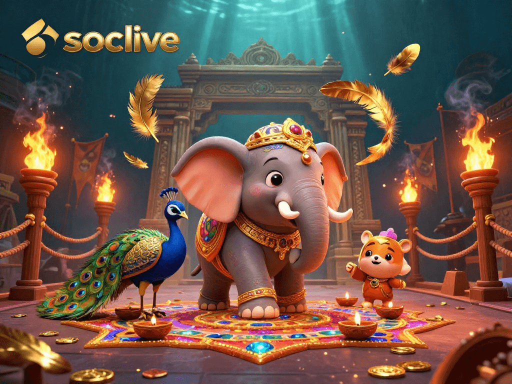 Watch live gambling action on socolive with engaging visuals and rich 3D design elements