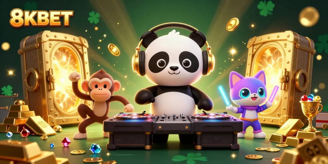 Experience exciting gameplay at 8KBET with vibrant 3D characters and dynamic casino elements.