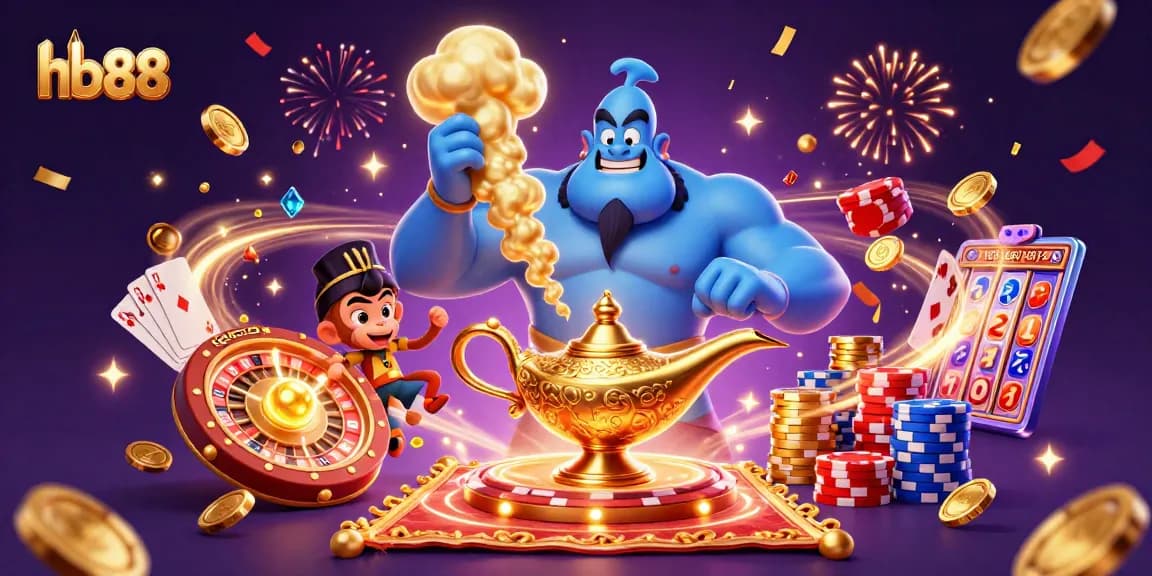 Experience exciting games at hb 88 with vibrant casino elements and dynamic characters.