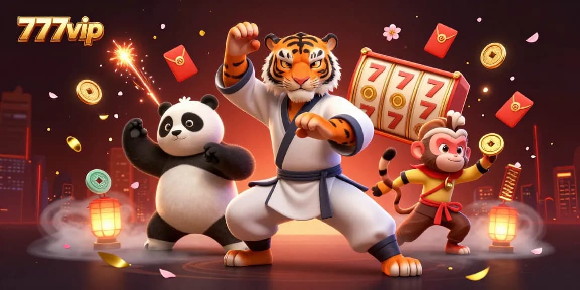 Experience the thrill of 777vip in this vibrant 3D illustration featuring dynamic characters and casino elements.