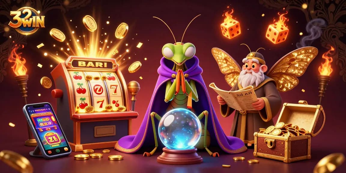 Experience thrilling gameplay at 32WIN with vibrant slot machines and engaging casino elements.
