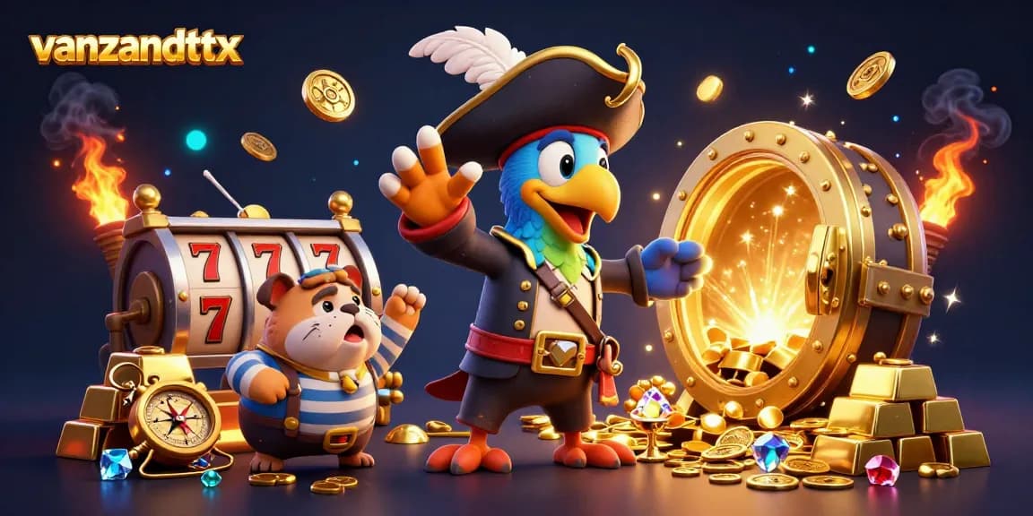 Experience the thrilling vanzandttx casino atmosphere with vibrant characters and dynamic gaming elements.