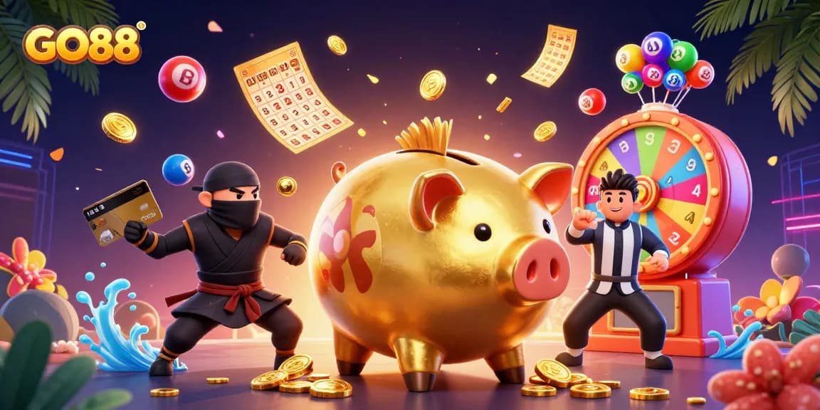 Spin big winnings at GO88 with lively characters and dynamic gaming elements.