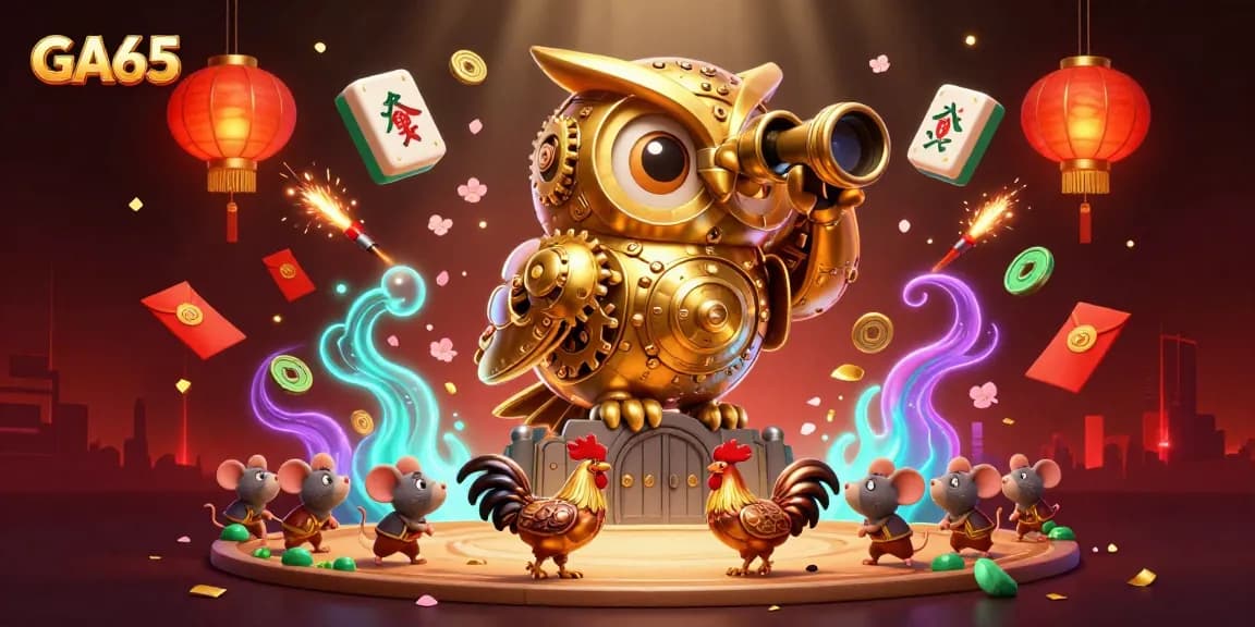 Experience GA65's thrilling cockfighting action with detailed roosters and dynamic elements.