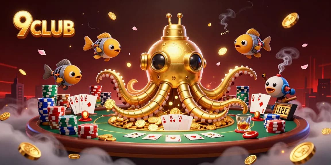 Experience winning moments at 9CLUB with thrilling poker action and golden treasures.
