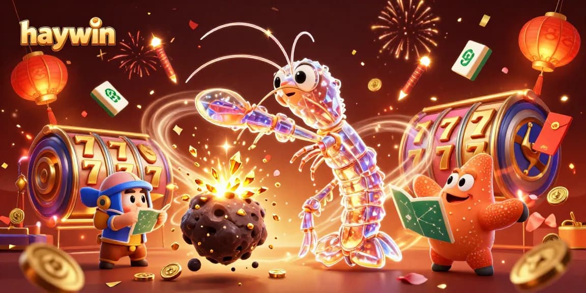 Experience winning strategies with haywin in a vibrant, immersive 3D casino illustration.