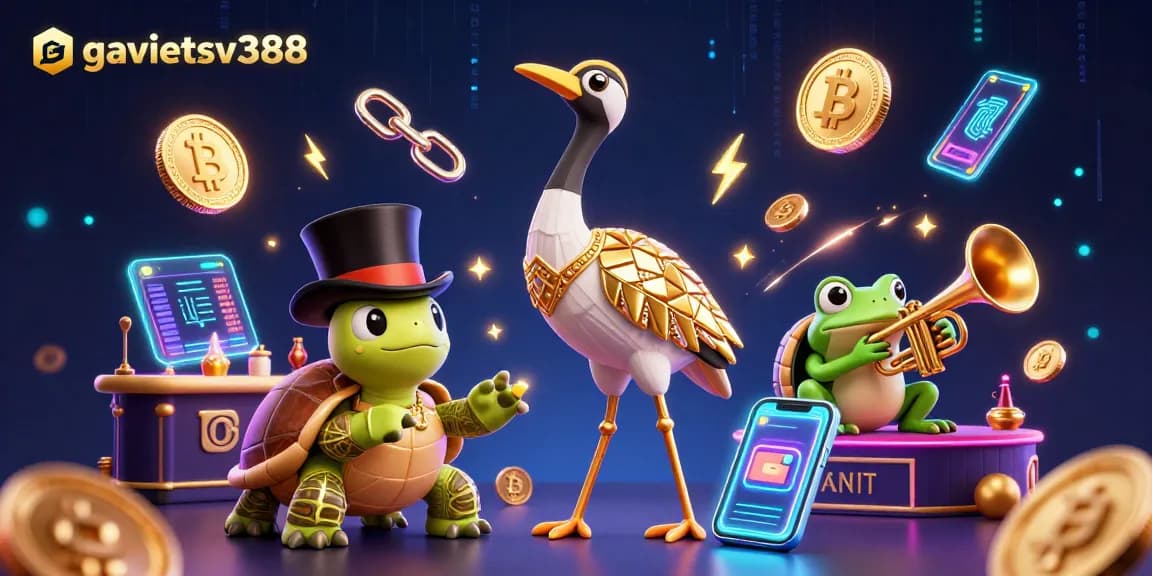 Experience thrilling gameplay at gavietsv388 with 3D characters immersed in vibrant casino activities.