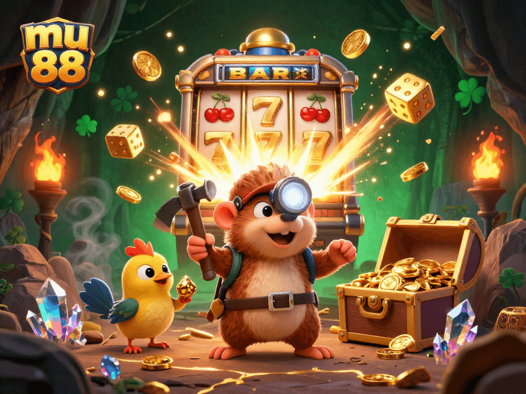 Spin reels at mu 88 and hit jackpots with vibrant casino visuals of treasure and excitement.