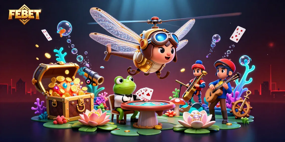 Experience thrilling gameplay at FEBET with an exciting scene full of casino action and colorful elements.