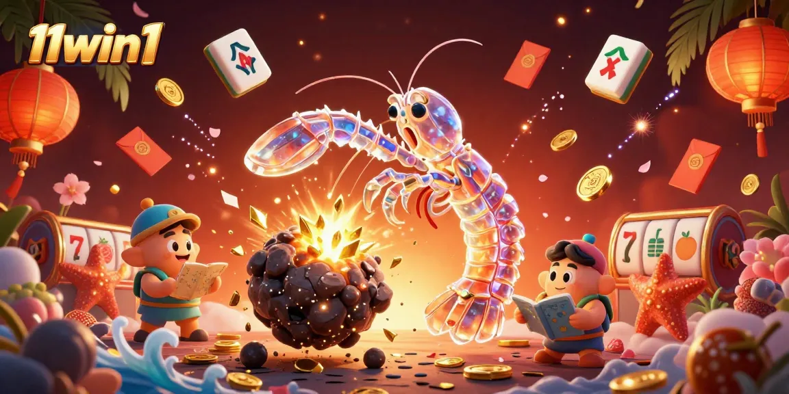 Engage with thrilling gameplay at 11win1, showcasing a dynamic casino illustration filled with excitement.