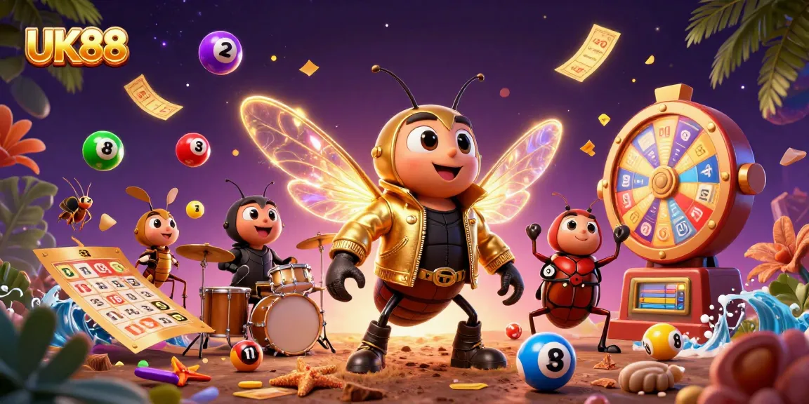 Engage with exciting UK88 lottery games featuring dynamic characters and colorful elements.