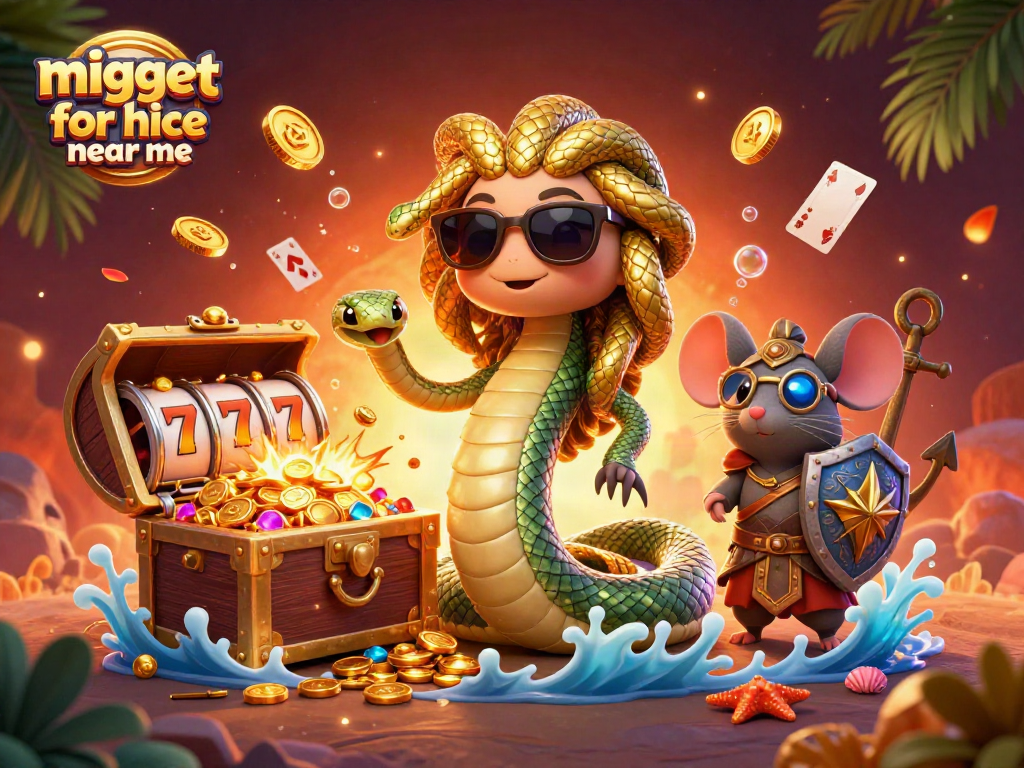 Engage with thrilling games using midget for hire near me in exciting 3D casino scene.