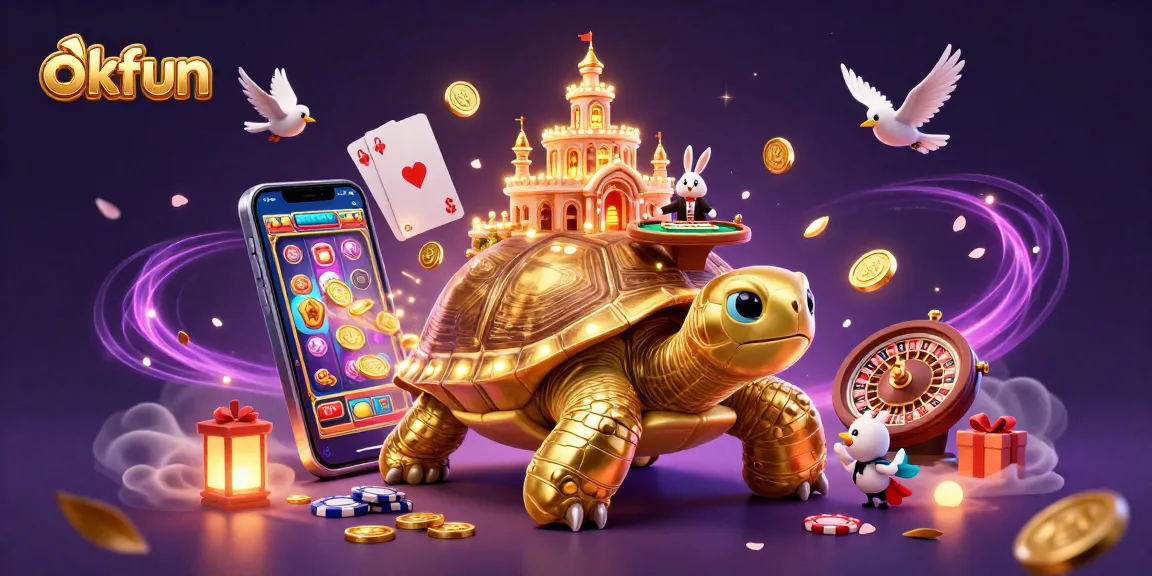 Play at okfun's captivating casino with thrilling golden tortoise and enchanting features!