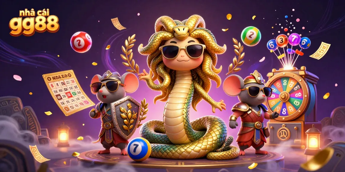Engage with thrilling excitement at nhà cái gg88 with a vibrant lottery scene filled with fun elements.