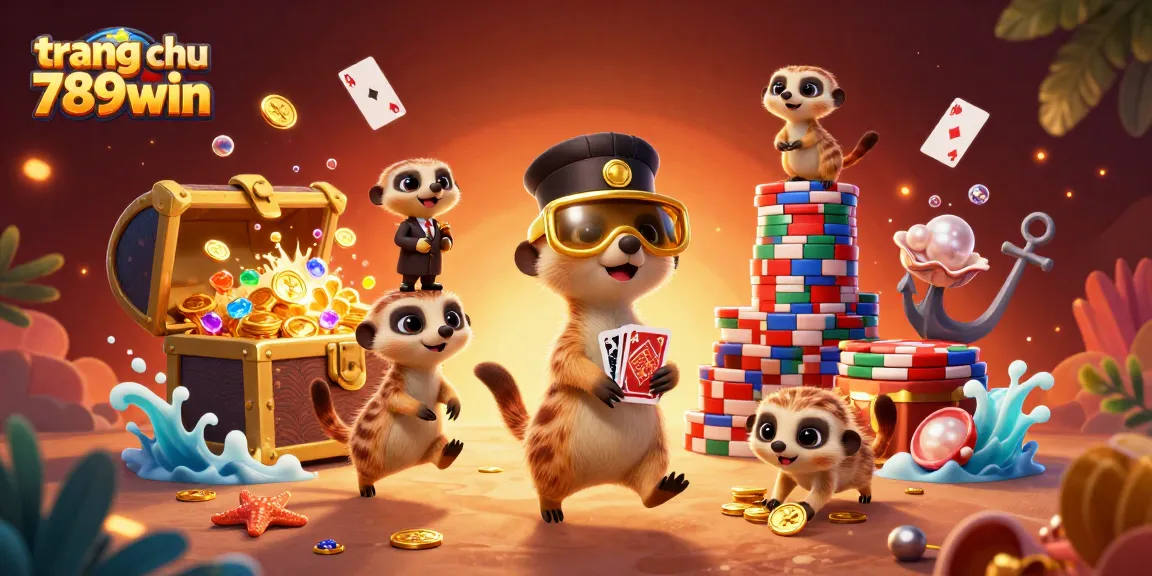 Experience the excitement of trang chu 789win with meerkats managing a vibrant casino.