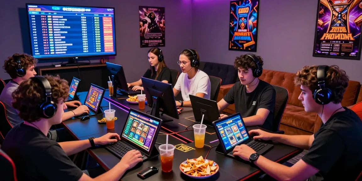 Engaging online gaming scene showcasing depo pulsa 10k tanpa potongan with players enjoying vibrant slot games in a lively atmosphere.