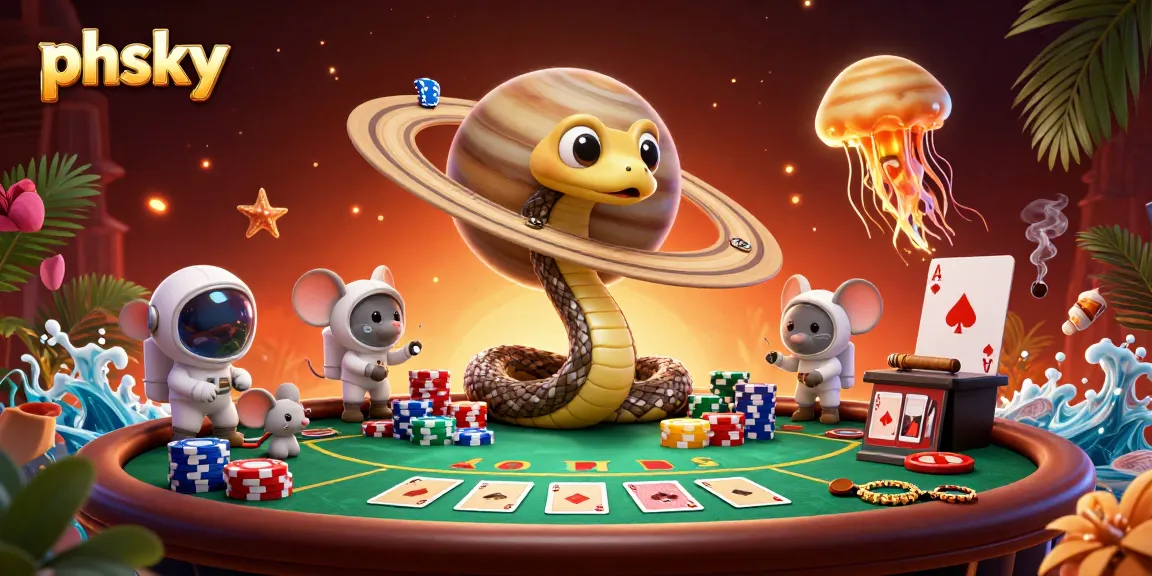 Experience thrilling gameplay at phsky with vibrant casino scenes featuring clever astronauts and dynamic gaming elements.