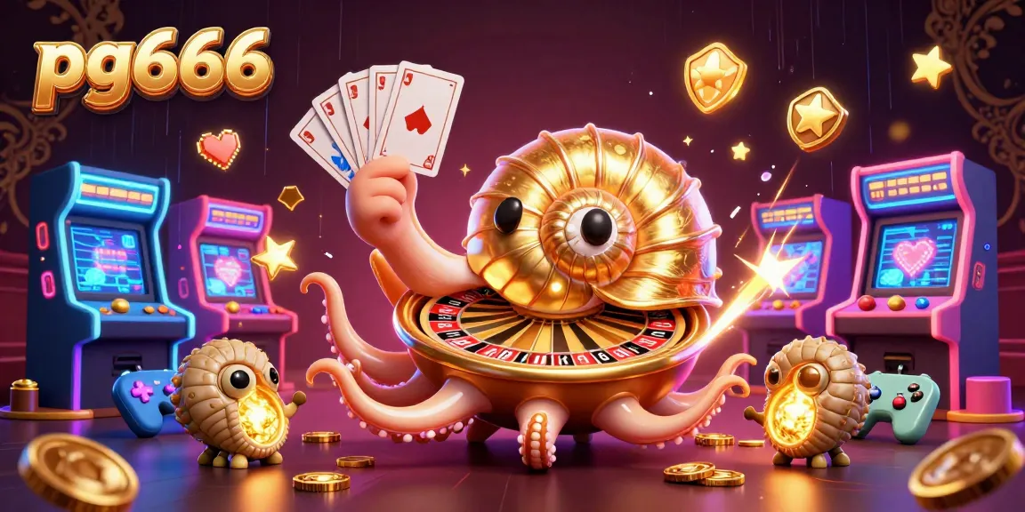Experience thrilling gameplay with pg666 in a vibrant casino scene featuring a nautilus roulette wheel and glowing game elements.