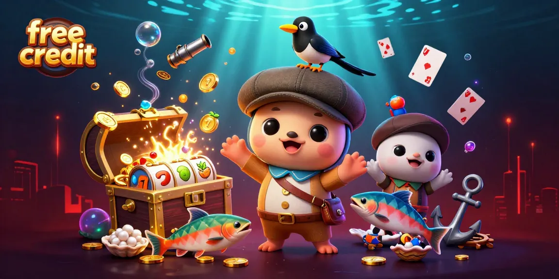 Engage in thrilling gameplay with free credit at vibrant casino slots featuring playful characters