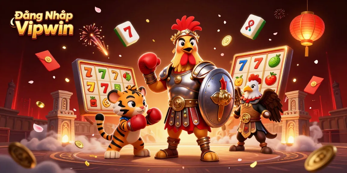 Engage in thrilling games with Đăng Nhập Vipwin featuring rich 3D animated characters and casino elements.