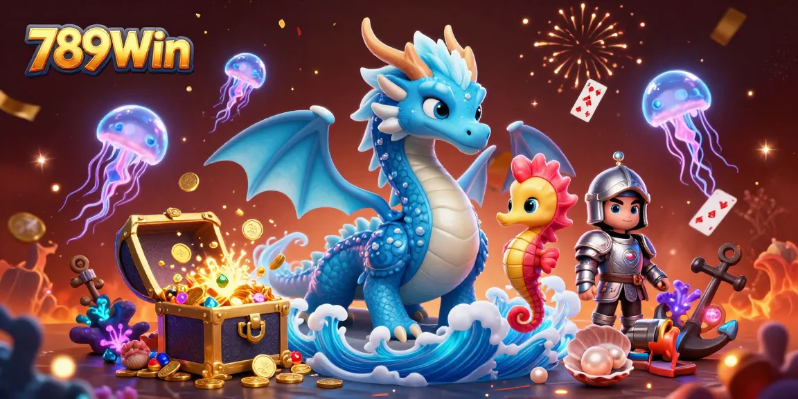 Engage with exciting gameplay at 789Win's vibrant casino, featuring animated sea creatures and treasures.