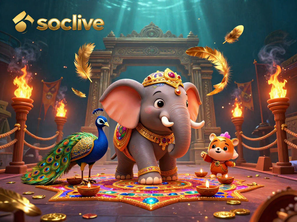 Watch live gambling action on socolive with engaging visuals and rich 3D design elements