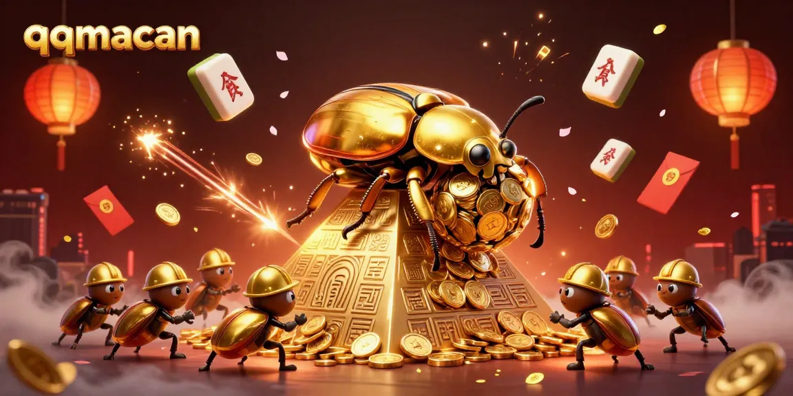 Experience thrilling gameplay at qqmacan with golden coins and dynamic casino elements lighting up your winnings.