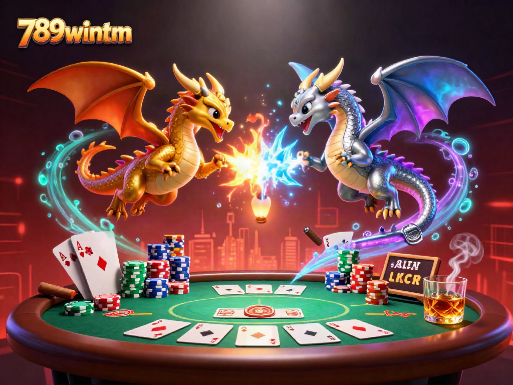 Engage with thrilling poker action featuring the dynamic brand 789wintm in a vibrant 3D scene.