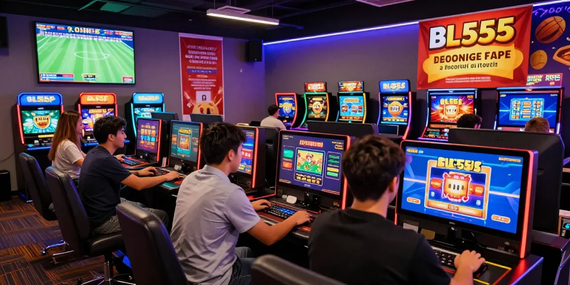 Players enjoying the immersive BL555 online gambling experience, surrounded by vibrant gaming options.