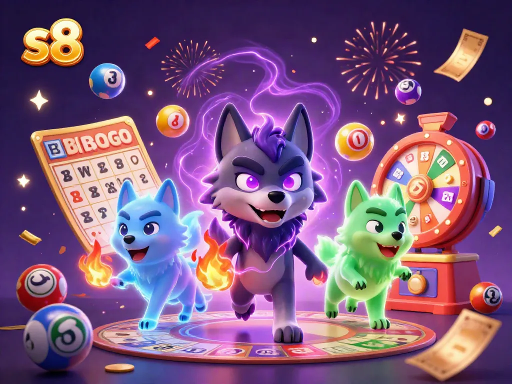 Engage with the vibrant world of s8, featuring dynamic characters and interactive lottery elements in an immersive casino atmosphere.