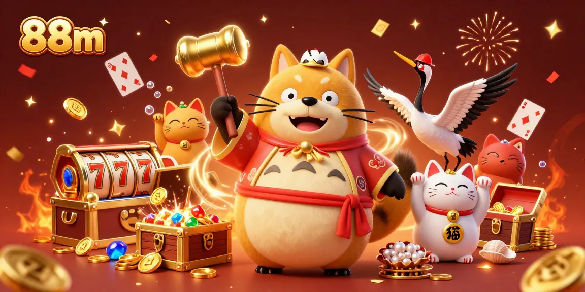 Engage with 88m's vibrant online casino world featuring dynamic 3D characters and rich gaming visuals.