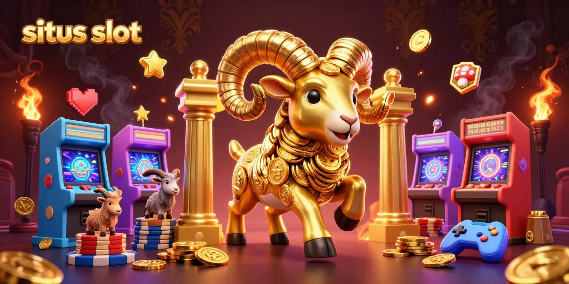 Situs slot menawarkan pengalaman bermain yang luar biasa dengan elemen permainan kasino warna-warni dan karakter unik dalam ilustrasi yang dinamis.