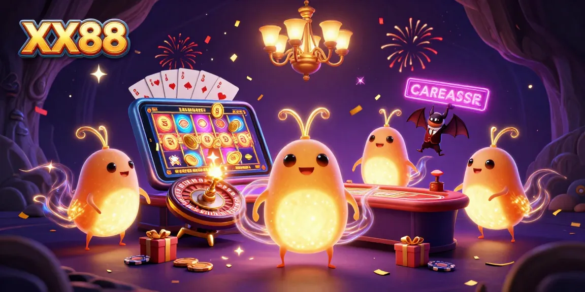 Experience the thrill of XX88 with colorful slot games and a playful casino atmosphere