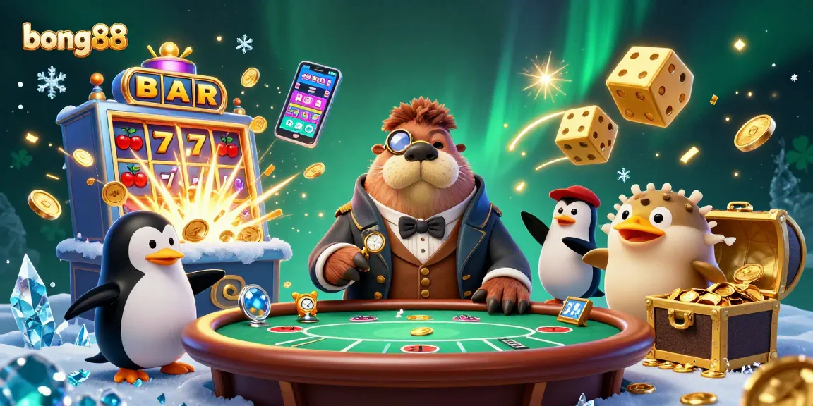 Experience thrilling moments in bong88 with vibrant slot machines and card games.