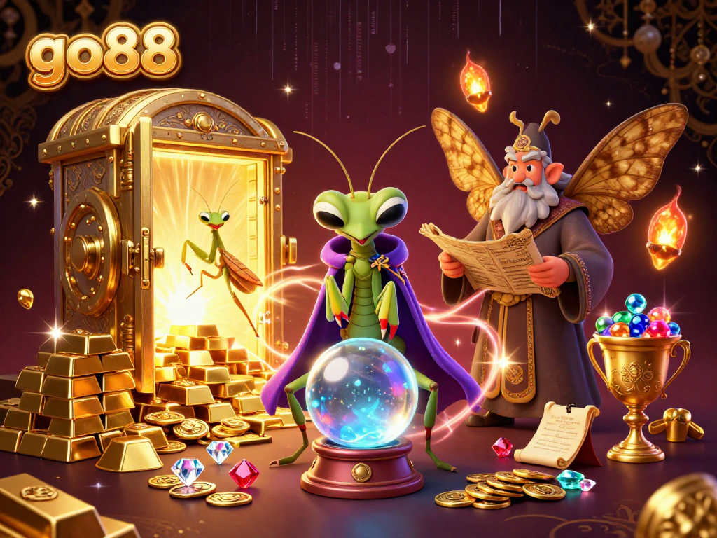 Join go88's thrilling adventure with a mystical fortune teller, ancient librarian, and dazzling treasures.