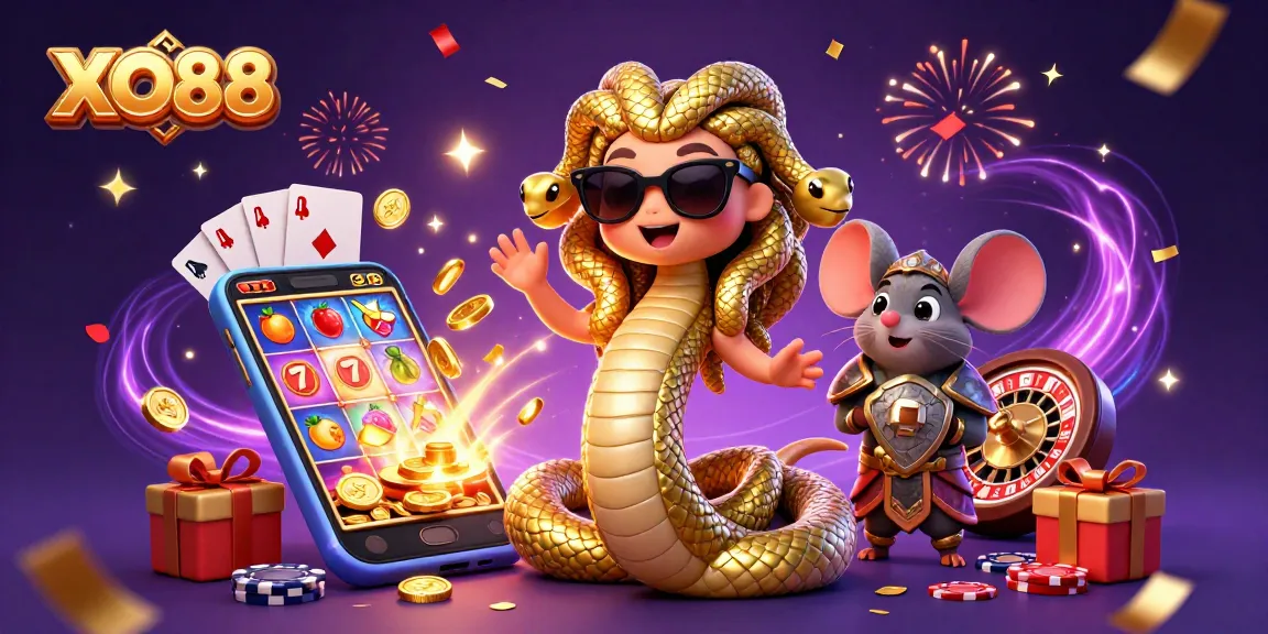 Win big at XO88 with vibrant 3D characters and exciting casino elements for online gambling.