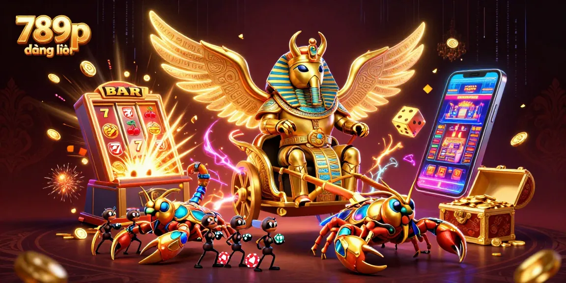 Experience excitement with 789p đăng nhập through an epic casino-themed visual full of vibrant gaming elements.