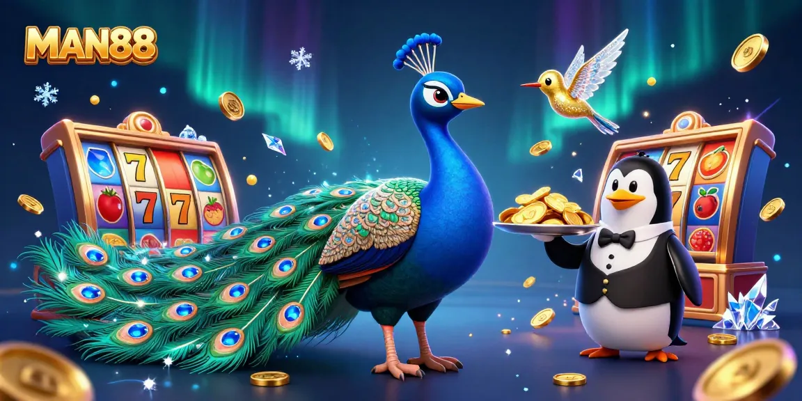 Experience the vibrant energy of MAN88's online casino with dynamic slots and interactive gaming elements.