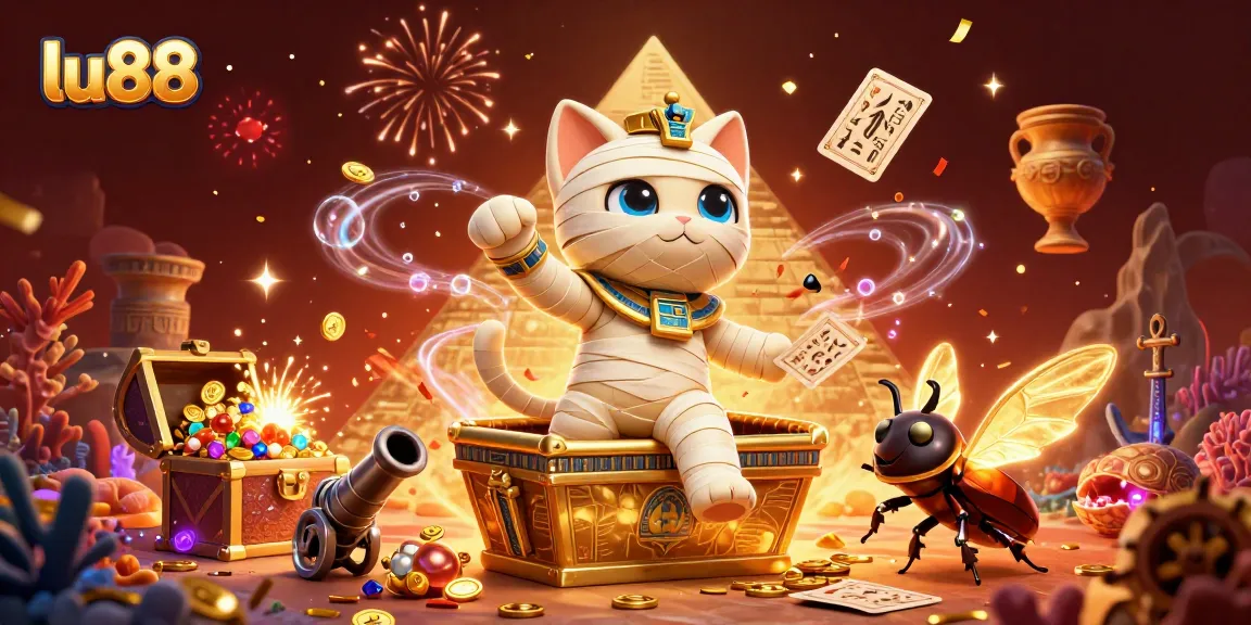 Experience thrilling gaming action at lu88 with lively characters and energetic casino elements.