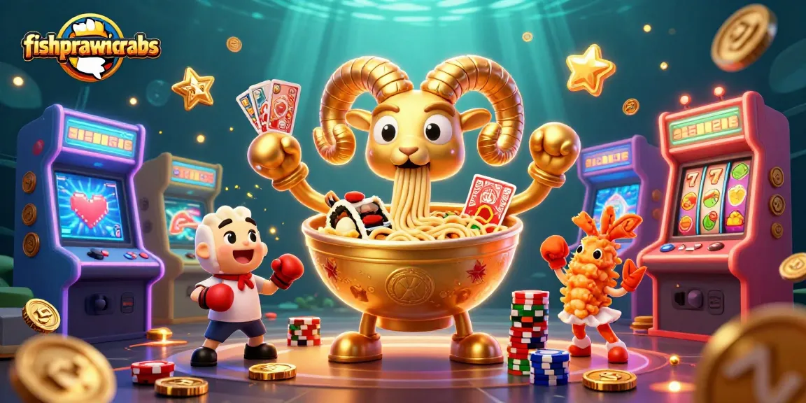 Experience the excitement of fishprawncrabs gaming with vibrant characters and casino elements.