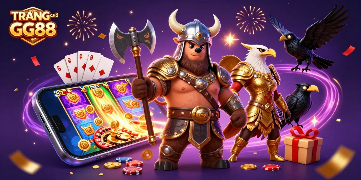 Engage in thrilling gaming experiences at TRANG CHỦ GG88 featuring dynamic characters and exciting casino elements.