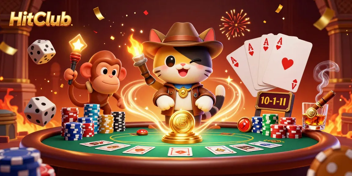 HitClub invites players to win big in a dynamic casino adventure filled with excitement and vibrant colors.