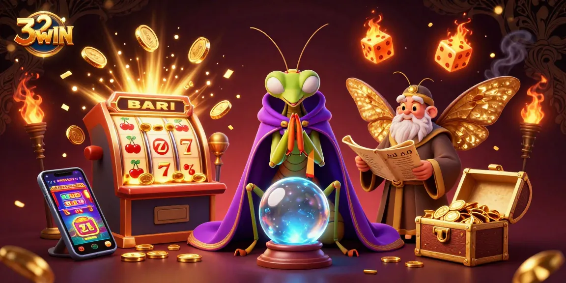 Experience thrilling gameplay at 32WIN with vibrant slot machines and engaging casino elements.