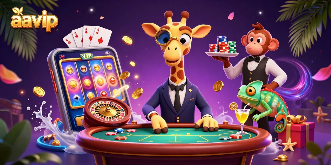 Experience thrilling gameplay at AAVIP with vibrant casino action and dynamic characters.
