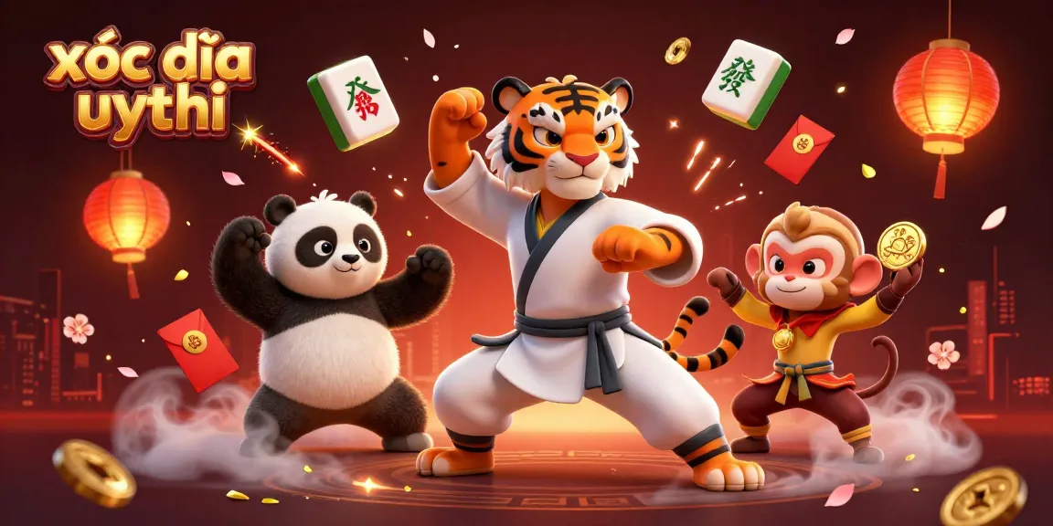 Play xóc đĩa uy tín with excitement featuring dynamic characters in a vibrant casino scene.
