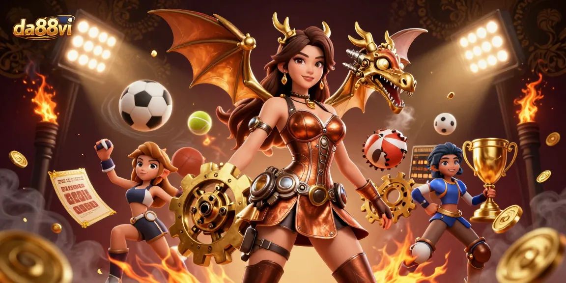 Experience thrilling sports betting action with da88vi's dynamic scene of excitement and winning.