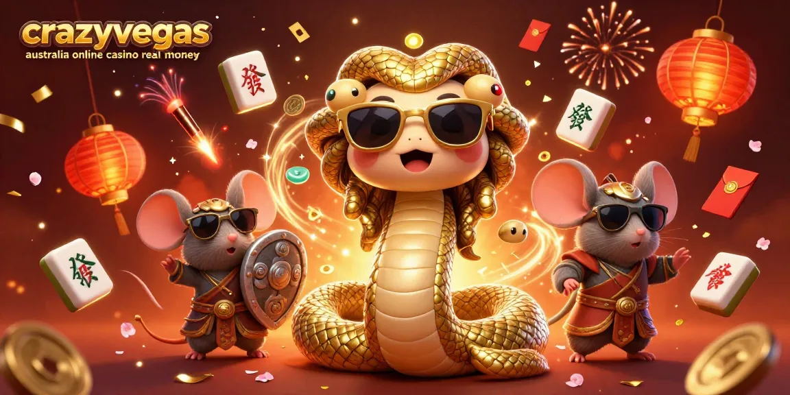 Spin the reels and win at crazyvegas Australia online casino real money with this vibrant 3D illustration.