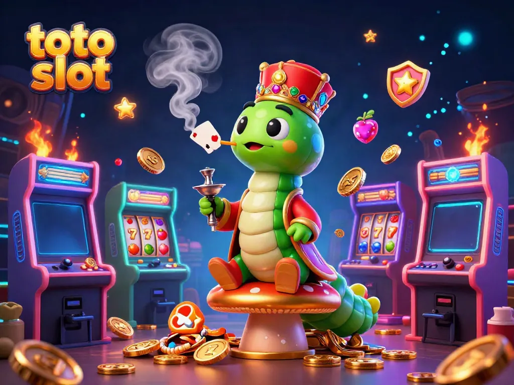 Engaging illustration featuring the vibrant "toto slot" theme in a colorful casino setting with dynamic game elements.