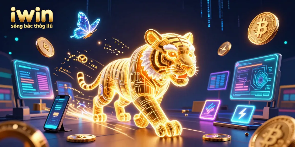 Experience the excitement of iwin sòng bạc thượng lưu with a vibrant 3D digital casino scene.
